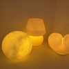 3D Printed Heart-Shaped LED Night Light, USB Rechargeable, Perfect for Holiday Gifts.