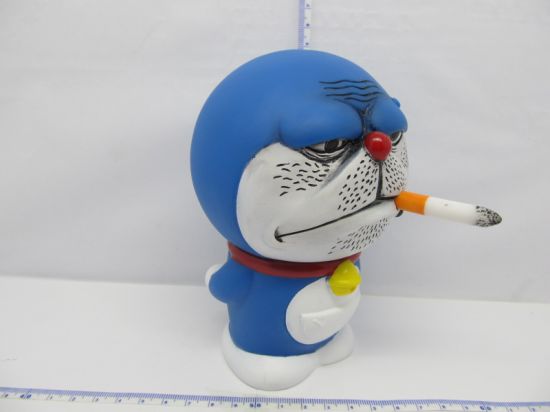 Doraemon Piggy Bank Toy with a Cool, Smoking Design