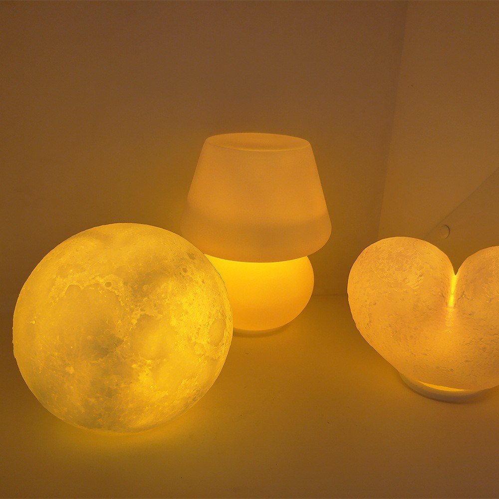 Customizable 3D Night Lights in Various Shapes and Colors