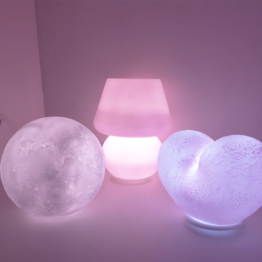 3D Injection-molded Heart-shaped Night Light 