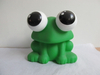 a Green Frog Plastic Toy That Children Love to Play with