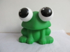 a Green Frog Plastic Toy That Children Love to Play with